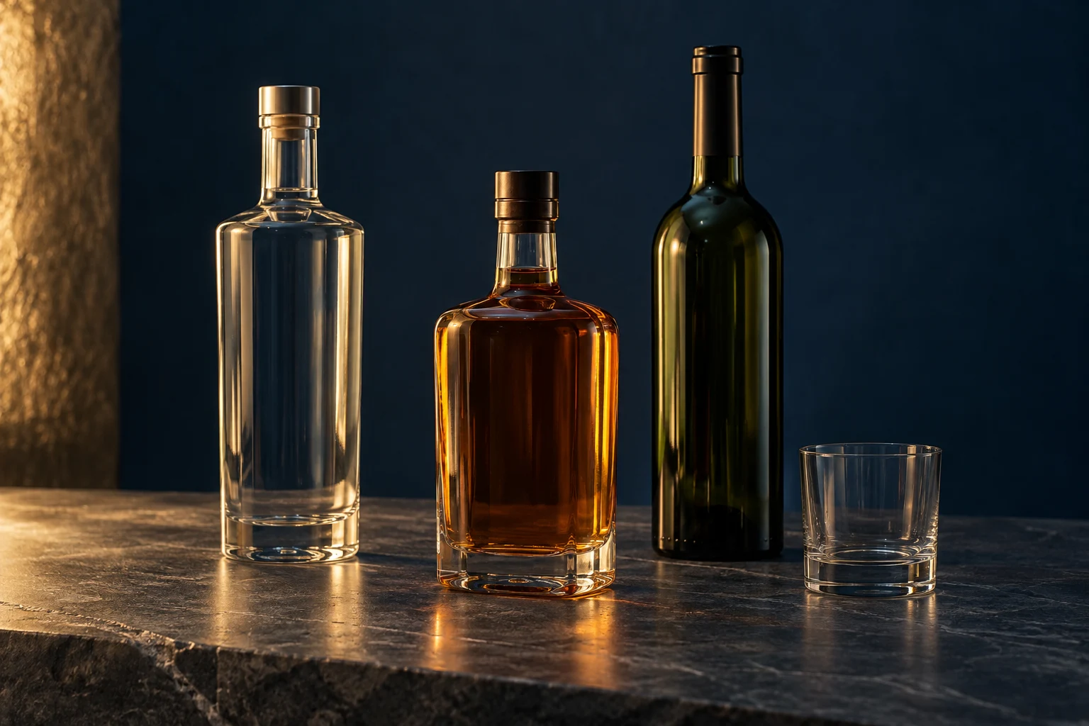Selected spirits and beer portfolio